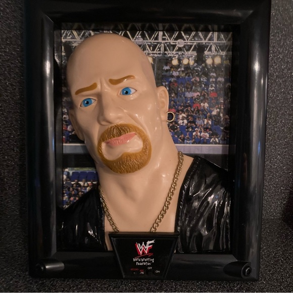 Vintage WWF 1998 Stone Cold Steve Austin Wall Talkers 3D Talking Picture - Picture 5 of 12